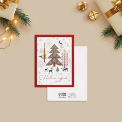 Открытка "Зимний лес" 8х6 см 6990912