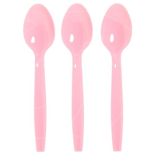 Ложки пластиковые Розовый 6 шт 7689408