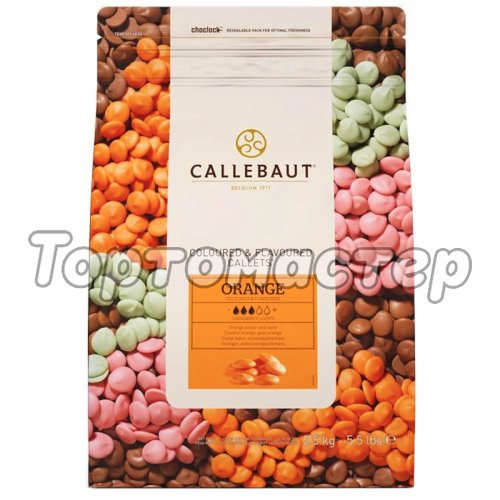 Шоколад оранжевый апельсиновый CALLEBAUT 100 г Orange-RT-U70