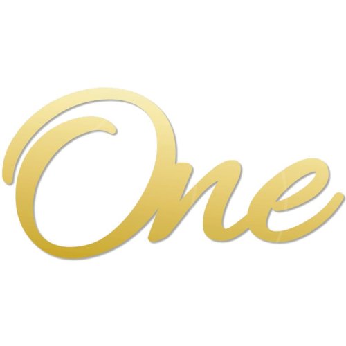 Топпер декоративный акриловый "One" TA/38