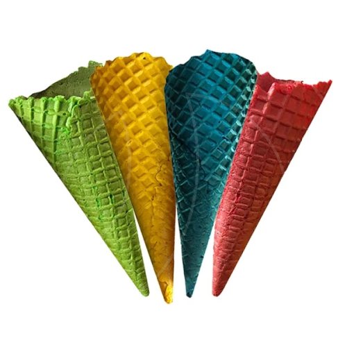 Рожки цветные 4 шт 