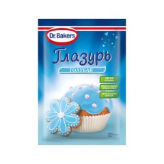 Глазурь сахарная Dr.Oetker (Dr. Bakers) Голубая 90 г 