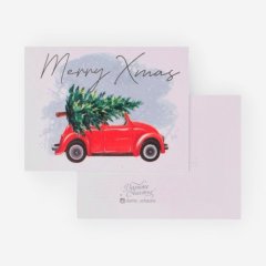 Открытка "Merry X-mas" 8х6 см 5084922