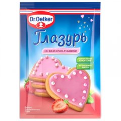 Глазурь сахарная Dr.Oetker (Dr. Bakers) Клубничная 90 г 1-84-003050