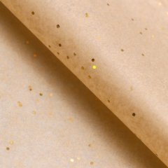 Бумага упаковочная Тишью "Конфетти золото" 9618336