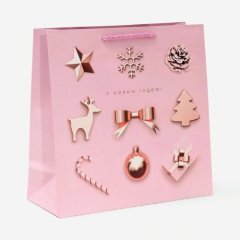 Пакет бумажный с ламинацией "С Новым Годом!" 30х30х12 см 4320122