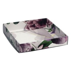Коробка для сладостей с прозрачной крышкой "Цветок" 16х16х3 см 10719108