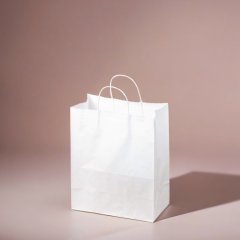 Пакет бумажный Белый с ручками 32х20х37 см 