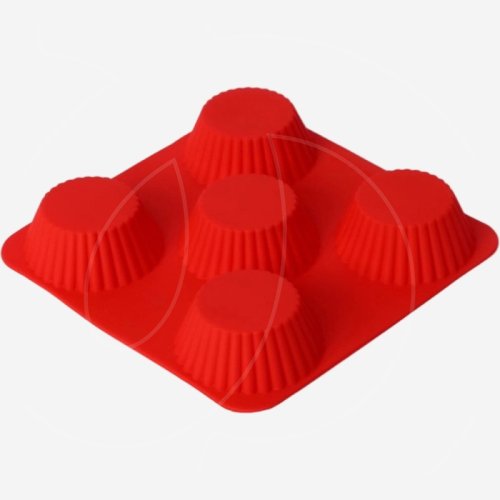 Форма силиконовая для выпечки капкейков 5 шт 549323