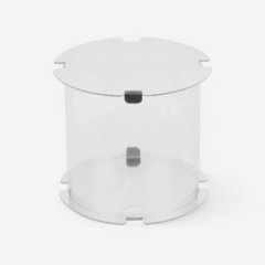 Коробка для торта круглая белая 16х16 см 022500 ф