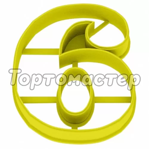 Вырубка пластиковая LUBIMOVA "Цифра 6" LC-00005269