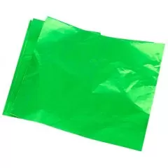 Фольга для конфет обёрточная Зелёная 10х10 см 100 шт ФК-4