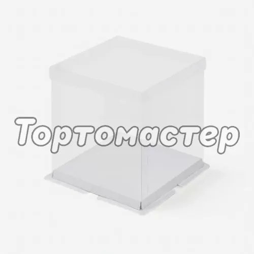 Коробка для шоколадной фигурки/кулича белая 15х15х14 см 022020 ф