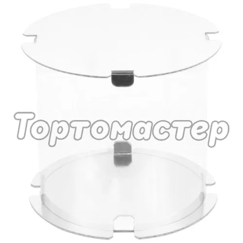 Коробка для торта круглая белая 25х28 см 022525