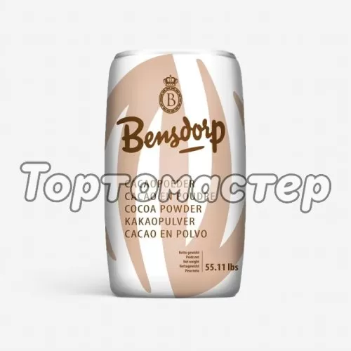 Какао-порошок алкализованный Bensdorp Тёмно-коричневый 22-24% 500 г 100033-793