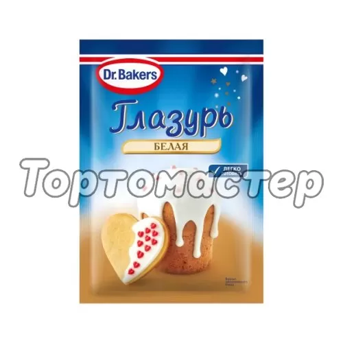 Глазурь сахарная Dr.Oetker (Dr. Bakers) Белая 90 г 