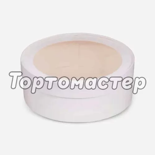Коробка для сладостей с окном круглая белая 20х7 см 070411