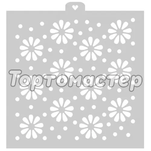 Трафарет кулинарный LUBIMOVA "Цветочки" LC-00008598